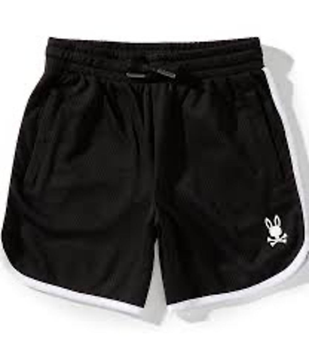 Psycho Bunny Kids Black Mesh Athletic Shorts Size 2T NWT Logo $55